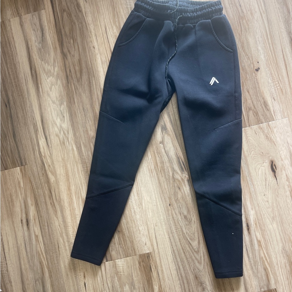 Element Black Track Pants with Tapered Leg